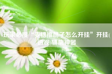 玩家必搜“麦穗推筒子怎么开挂	”开挂(透视)辅助神器