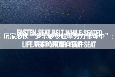玩家必读“多乐够级胜率努力修炼中”(原来确实是有插件