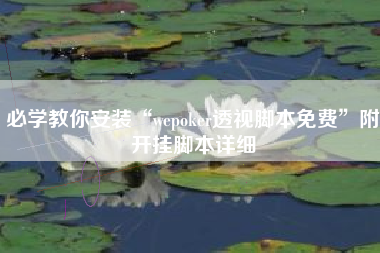 必学教你安装“wepoker透视脚本免费”附开挂脚本详细