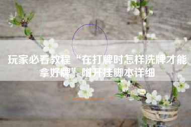 玩家必看教程“在打牌时怎样洗牌才能拿好牌	”附开挂脚本详细